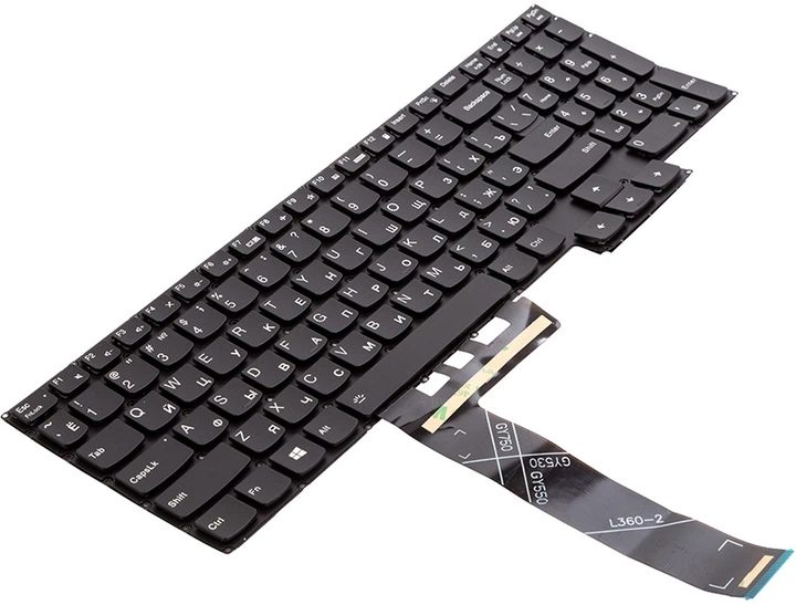 Клавіатура для ноутбука PowerPlant Lenovo Legion 5 без фрейму Чорна (KB314881) - зображення 2