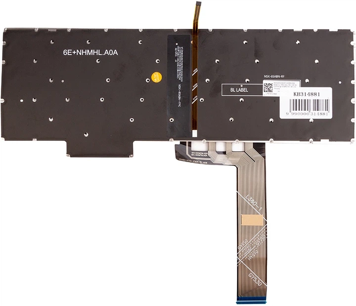 Клавіатура для ноутбука PowerPlant Lenovo Legion 5 без фрейму Чорна (KB314881) - зображення 3