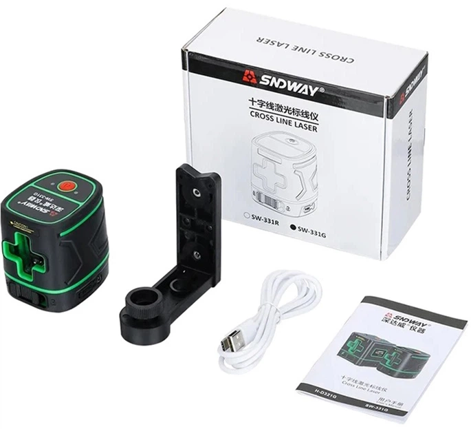 Лазерний рівень Sndway SW-331G 15 м - зображення 4