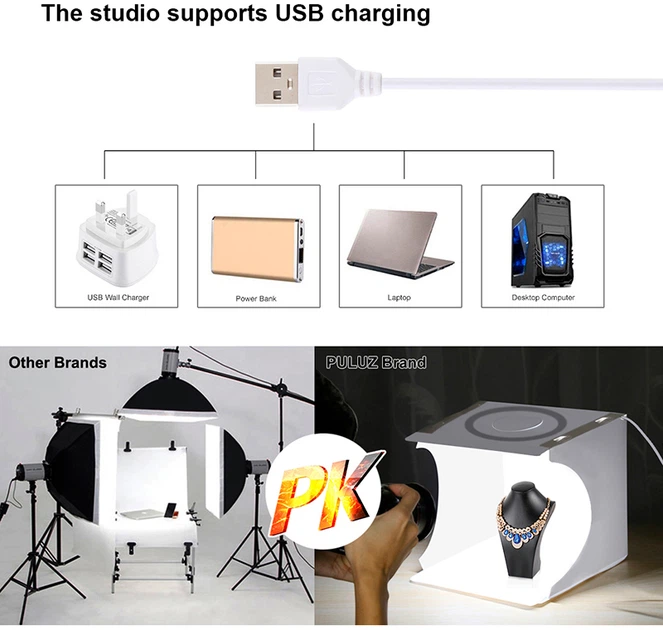 Lightcube (fotoboks) Puluz PU5030 31x31x32 cm - obraz 8