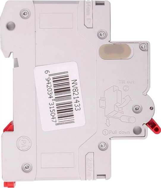 Modułowy wyłącznik automatyczny CNC Electric YCB9-80M 1P C20 6ka (NV821433) - obraz 2