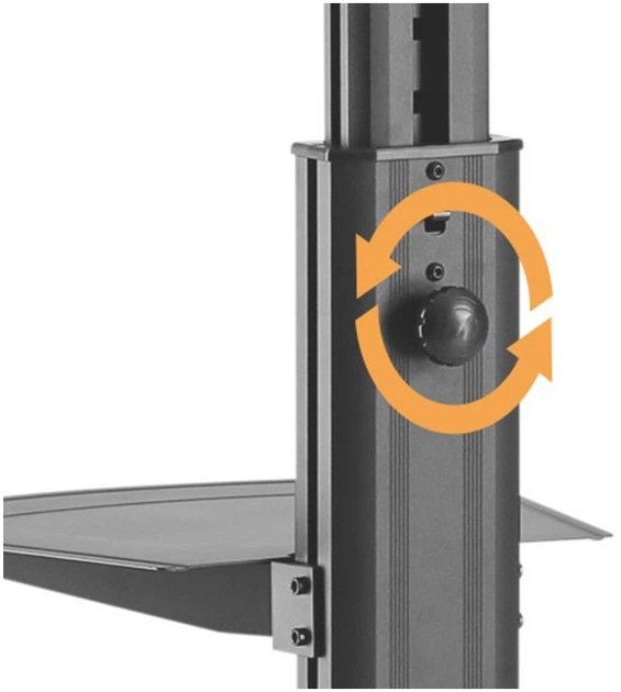 Мобільна підставка HiSmart для інтерактивного дисплея 32"-65" (HS081171) - зображення 6