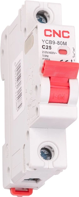 Modułowy wyłącznik automatyczny CNC Electric YCB9-80M 1P C25 6ka (NV821440) - obraz 4
