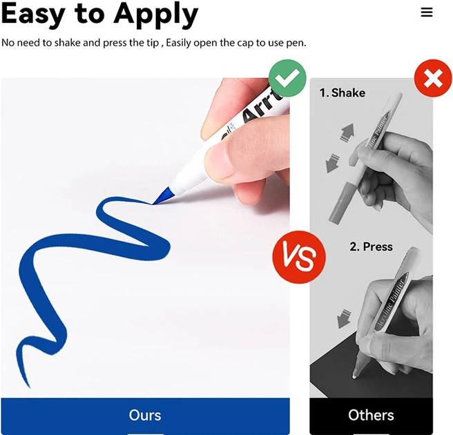 Markery Arrtx Akrylowe AACM-0530B 30 kolorów (LC303311) - obraz 10