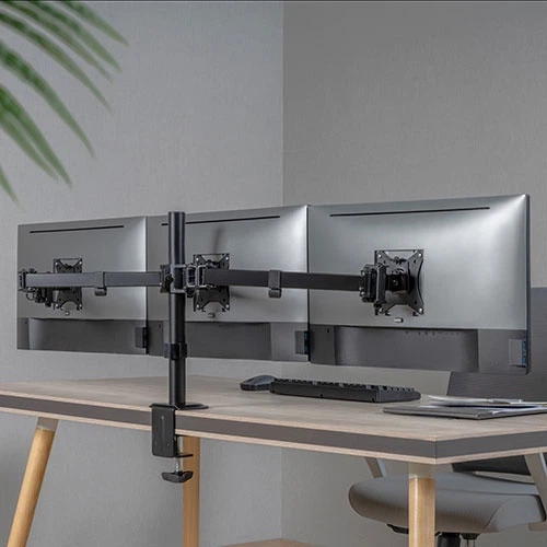 Настільне кріплення HiSmart для трьох моніторів 17-27" (HS082420) - зображення 4