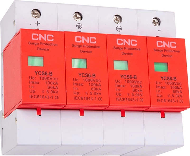 Ogranicznik przepięć impulsowych CNC YCS6/4P-B 60-100KA DC1000V DC (NV821754) - obraz 4