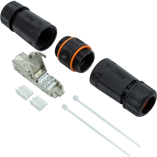 Adapter PowerPlant RJ45 dla UTP CAT6A IP68 (TV992133) - obraz 2