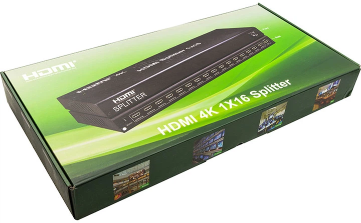 Сплітер PowerPlant HDMI 1x16 V1.4, 3D, 4K (CA912513) - зображення 5