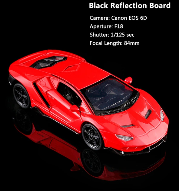 Tło akrylowe do fotografii przedmiotowej Puluz 30 cm, czarne - obraz 2