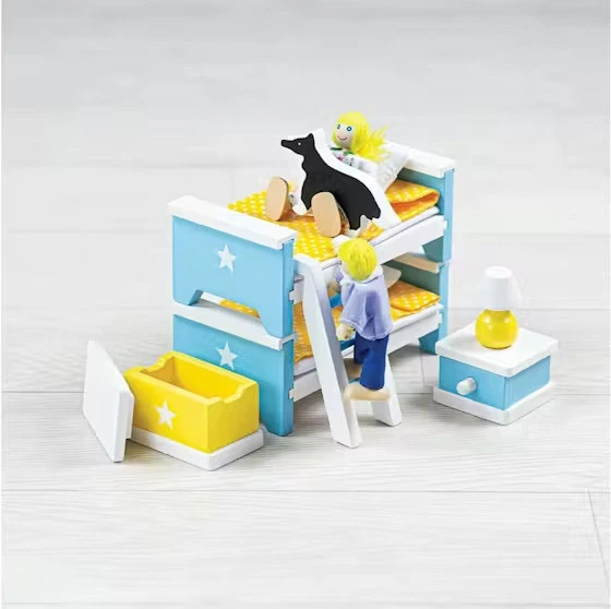 Pokój dziecięcy dla lalek Tidlo drewniany 6-częściowy 2999940 (5012824002233) - obraz 2