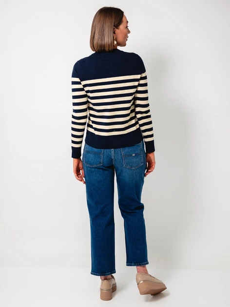 Sweter damski Tommy Hilfiger WW0WW44984-0FA S Granatowy/Beżowy (8720638711254) - obraz 2