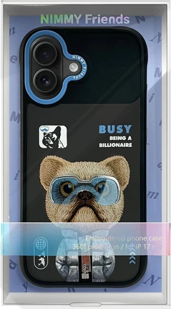 Панель Nimmy Cool&Cute 2.0 Dog для Apple iPhone 17 Black (6971080313745) - зображення 6