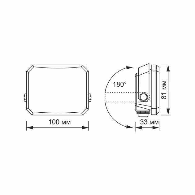 LED прожектор VIDEX F3 20W 5000K 220V Black (VLE-F3-0205B) 27713 - изображение 5