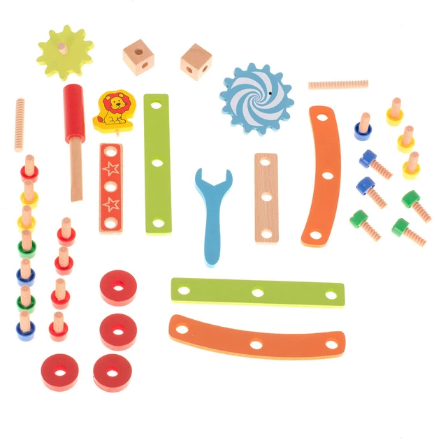 Дерев'яний конструктор KIK Крісло 49 елементів (5903039701458) - зображення 5