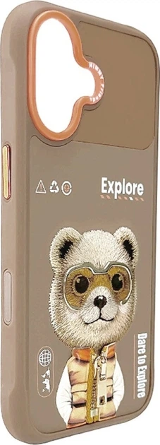 Панель Nimmy Cool&Cute 2.0 Bear для Apple iPhone 17 Beige (6971080313820) - зображення 3