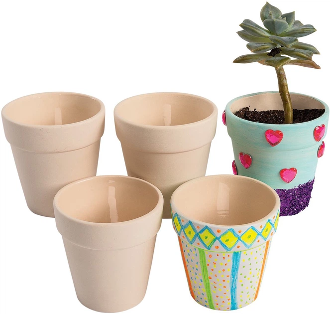 Креативний набір Colorations Decorate Your Own: керамічний квітковий горщик 12 елементів CHLILPOT (5710903112476) - зображення 2