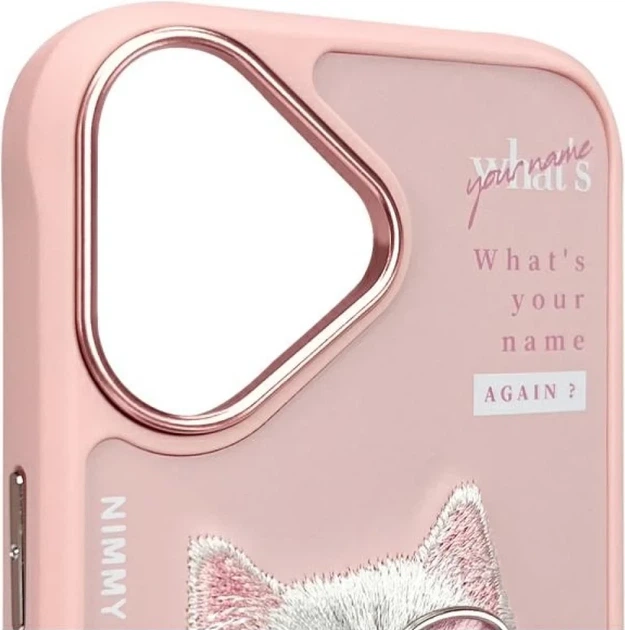 Панель Nimmy Cool&Cute 2.0 Cat для Apple iPhone 16 Pink (6971080319426) - зображення 6
