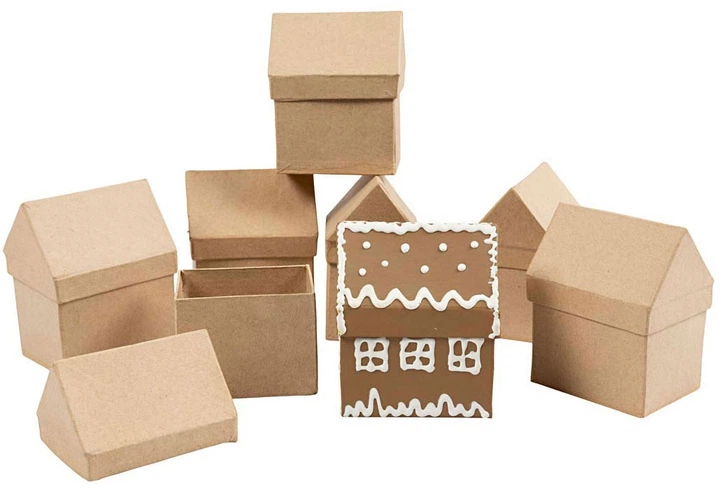 Пап’є-маше Creativ Company будинки 4 елементи 26468 (5707167769683) - зображення 3