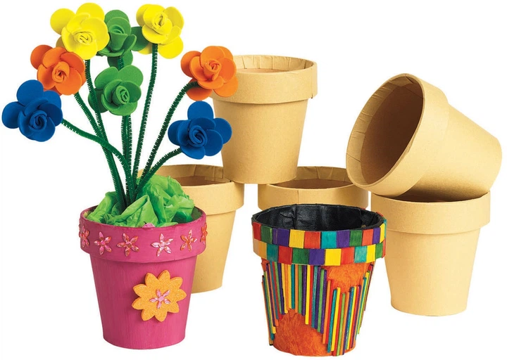 Пап’є-маше Colorations горщики 10 елементів CHMACHEP (5710903519473) - зображення 2