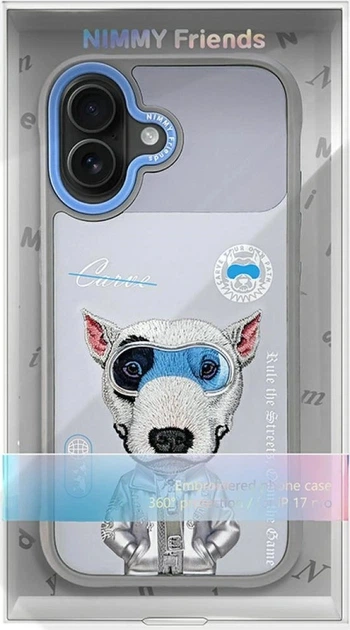 Панель Nimmy Cool&Cute 2.0 Dog для Apple iPhone 17 Gray (6971080313950) - зображення 6