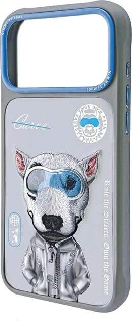 Etui plecki Nimmy Cool&Cute 2.0 Dog do Apple iPhone 17 Pro Gray (6971080313967) - obraz 2
