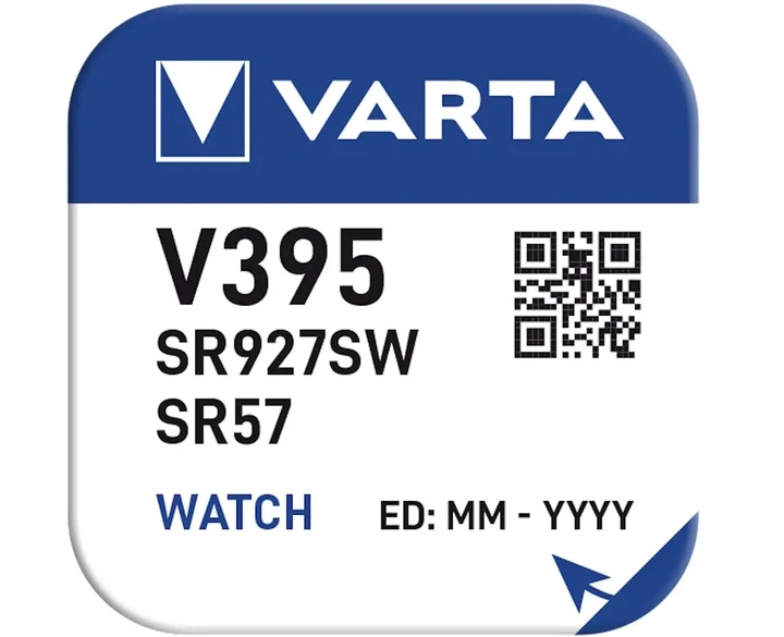 Батарейка VARTA V 395 (SR927SW) - Фото 1 Батарейка VARTA V 395 (SR927SW) - изображение 1