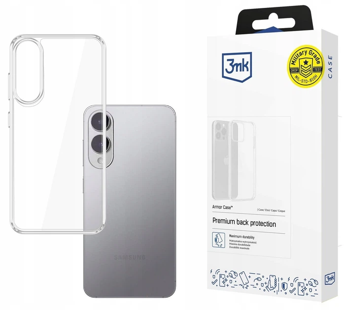 Etui 3MK Armor Case do Samsung Galaxy S25 Edge Transparent (5903108644549) - obraz 2