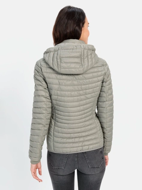 Куртка демисезонная с капюшоном женская Camel Active Blouson 330530-9E50-36 36 Серый/Зеленый (4064478866113) - изображение 2