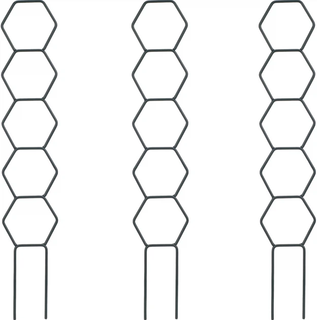 Podpora doniczkowa heksagon prosty Kadax Fora 3 szt. (K11363) - obraz 4