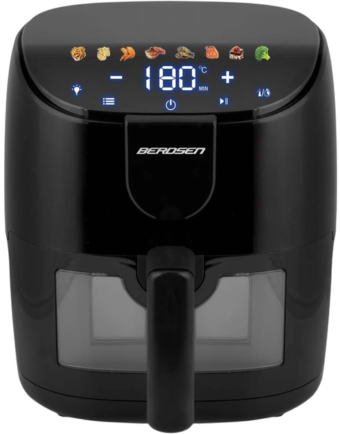 Frytkownica beztłuszczowa Berdsen BD-658 Czarna - obraz 2