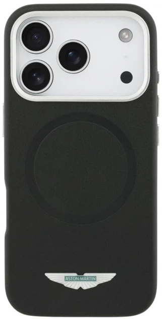 Панель Aston Martin HC FW Logo MagSafe для Apple iPhone 17 Pro Black (3666339533236) - зображення 3