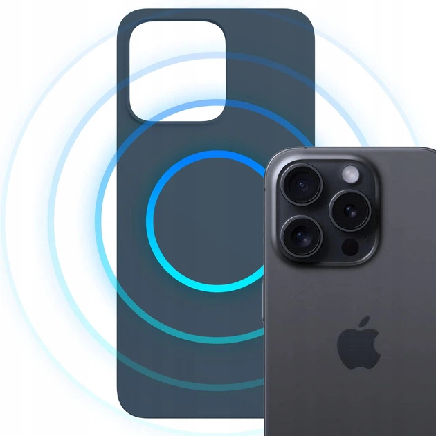 Панель 3MK Hardy MagSilicone для Apple iPhone 15 Pro Blue (5903108661553) - зображення 5