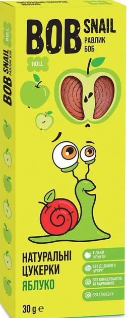 Натуральные конфеты Bob Snail Яблочные, 30 г - изображение 2