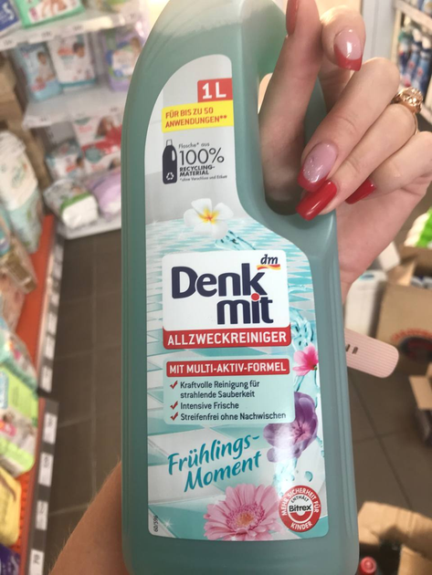 Средство жидкое для мытья полов Denkmit Allzweckreiniger Fruhlings Moment, 1 л. - изображение 8