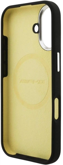Etui AMG Silicone Oversize Rhombs MagSafe do Apple iPhone 17 Black (3666339542146) - obraz 6