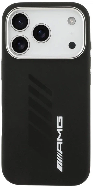 Панель AMG Silicone Oversize Rhombs MagSafe для Apple iPhone 17 Pro Max Black (3666339542177) - зображення 3