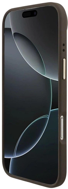 Панель Guess 4G Strass Logo & Big Strap Metal Buttons MagSafe для Apple iPhone Air Brown (3666339550967) - зображення 7