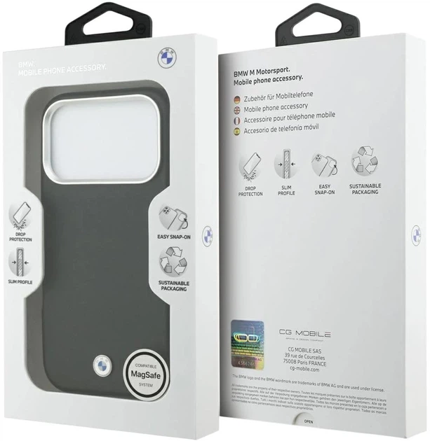 Чохол BMW Sign Full Wrapped Metal MagSafe для Apple iPhone 17 Pro Black (3666339551438) - зображення 8