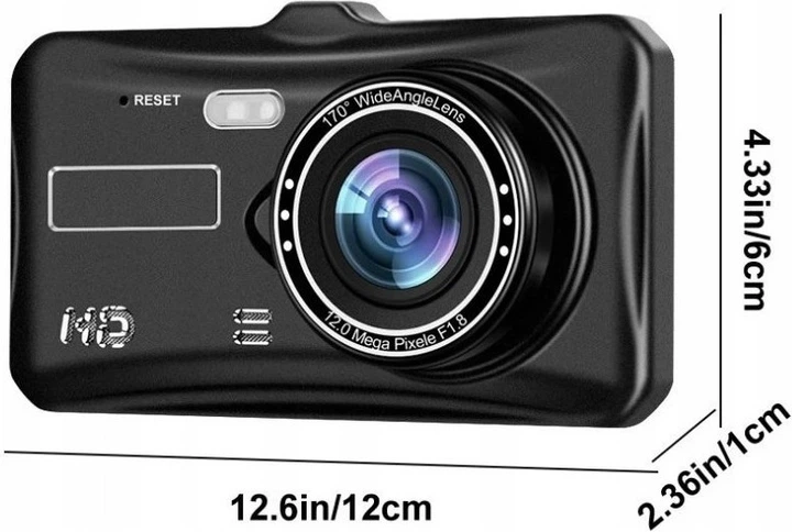 Wideorejestrator Hedo HD Wi-Fi + kamera cofania 100033 (590410818527) - obraz 3