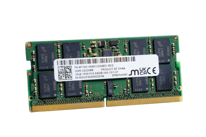 Оперативна пам'ять Micron 16GB SODIMM DDR5 6400MHz