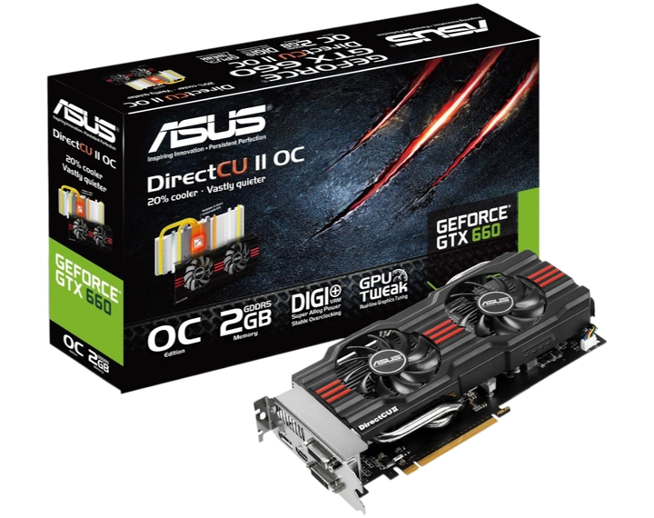 Видеокарта GeForce GTX 660 2GB Asus Direct CU II OC (GTX660-DC2O-2GD5) Б/У - Фото 1 Видеокарта GeForce GTX 660 2GB Asus Direct CU II OC (GTX660-DC2O-2GD5) Б/У - изображение 1