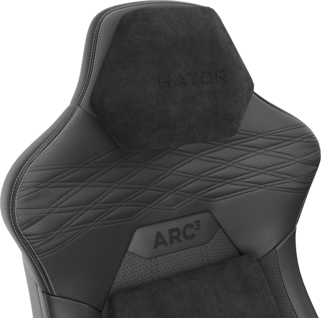 Крісло для геймерів Hator Arc 3 XL PU Black (HTC3400XL) - зображення 4