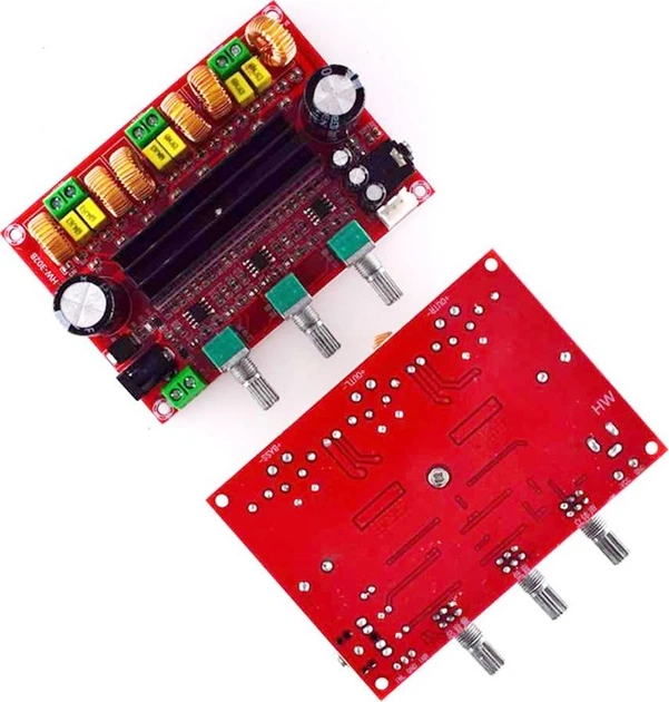 Wzmacniacz mocy audio Hedo TPA3116D 2.1 2 x 80 W +100 W 12 V-24 V 57391 (5904041125034) - obraz 3