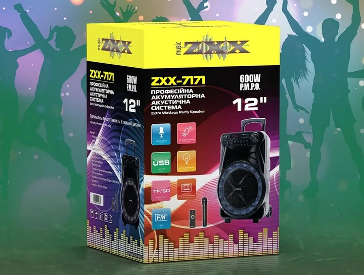 Акустическая колонка с микрофоном ZXX-7171 портативная колонка со