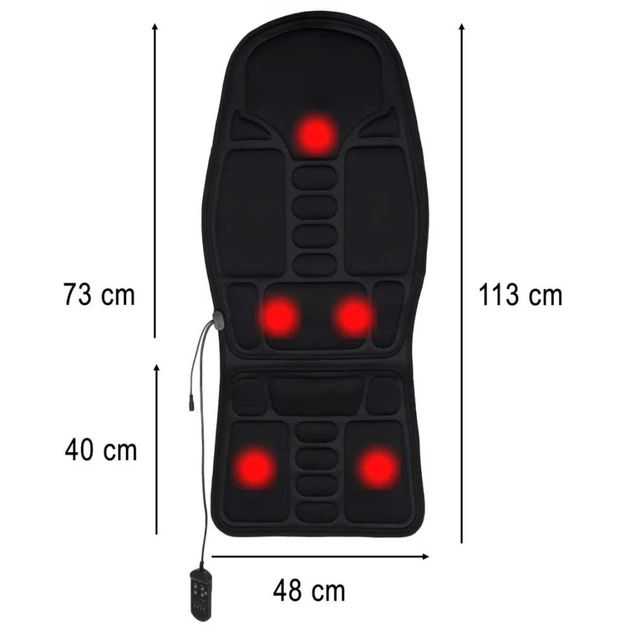 Масажний килимок KIK підігрів автокрісла (5903039769786) - зображення 4