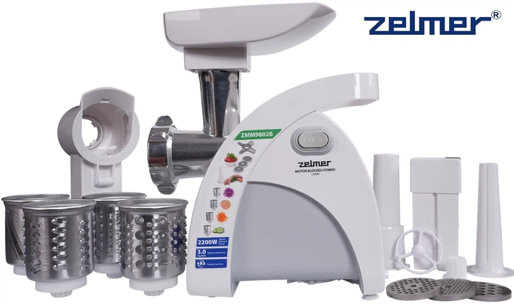 Электрическая мясорубка с шинковкой Zelmer ZMM9802B – фото, отзывы