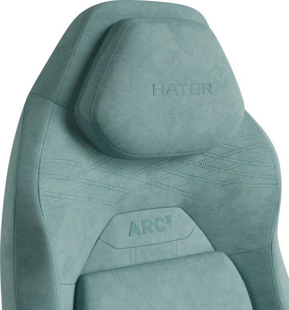 Крісло для геймерів Hator Arc 3 L Velour Turquoise (HTC3443L) - зображення 7