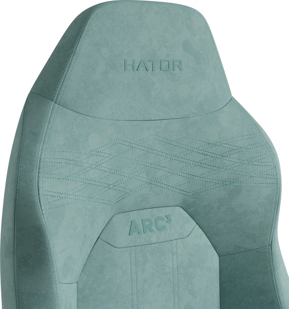 Крісло для геймерів Hator Arc 3 L Velour Turquoise (HTC3443L) - зображення 8