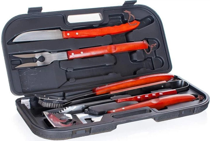 Zestaw do grilla Happy Green w walizce 5 szt. (8591022356098) - obraz 2