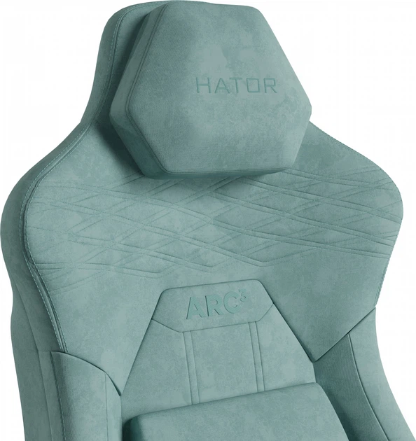 Крісло для геймерів Hator Arc 3 XL Velour Turquoise (HTC3443XL) - зображення 4